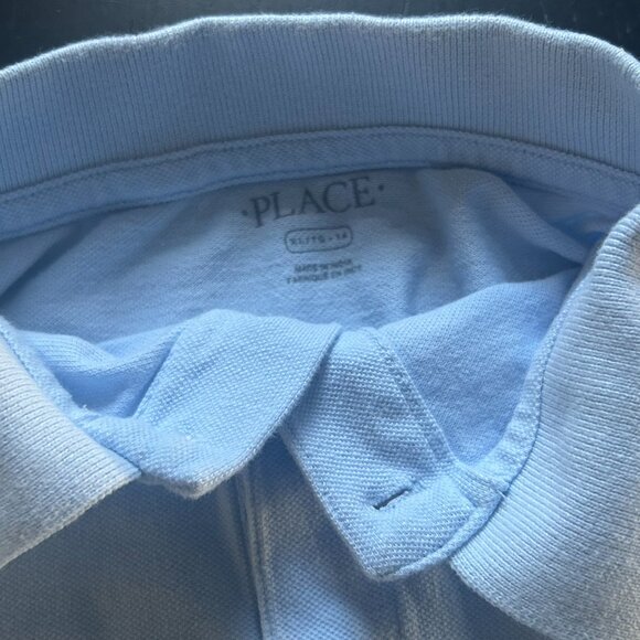 Place Boys Light Blue Polo Shirt Boys XL TG 14 - Picture 2 of 2